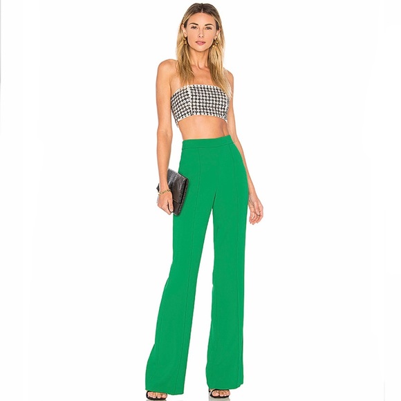 Alice + Olivia ‘Jalisa’ pant in Bright Juniper - Picture 1 of 6